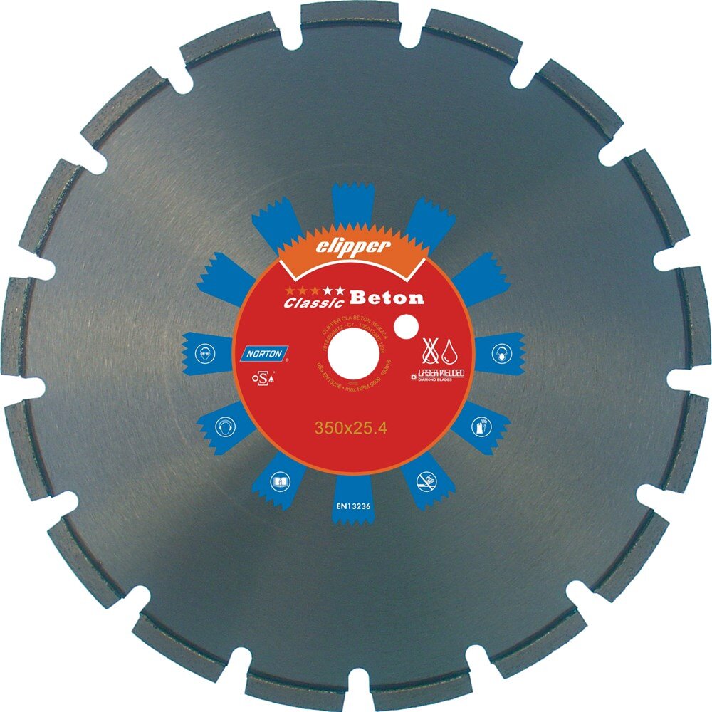 Afbeelding voor Zaagblad diamant clipper btn Ø350mm/25.4