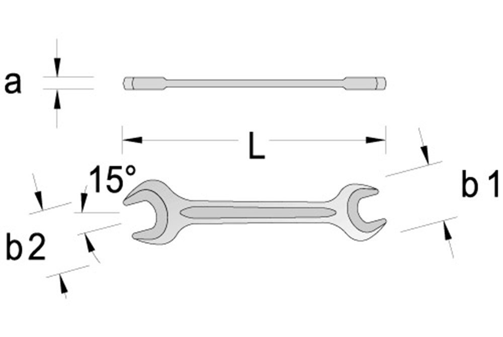 Afbeelding voor Steeksleutel 4tecx din3110 14x15mm 