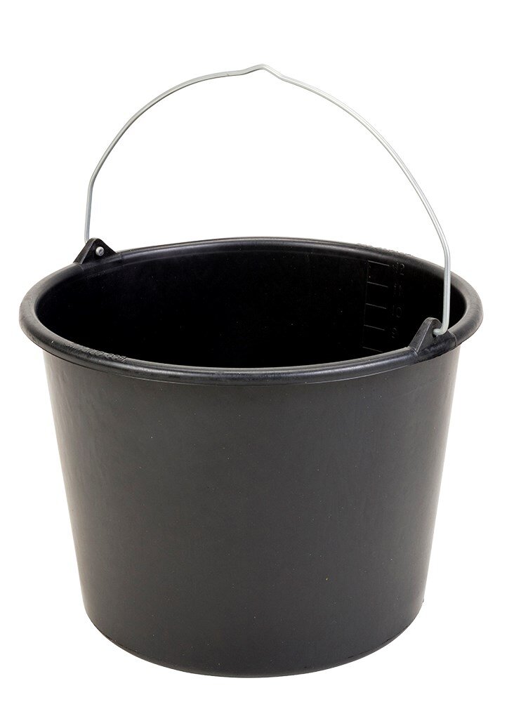 Afbeelding voor Bouwemmer zwart 12 ltr