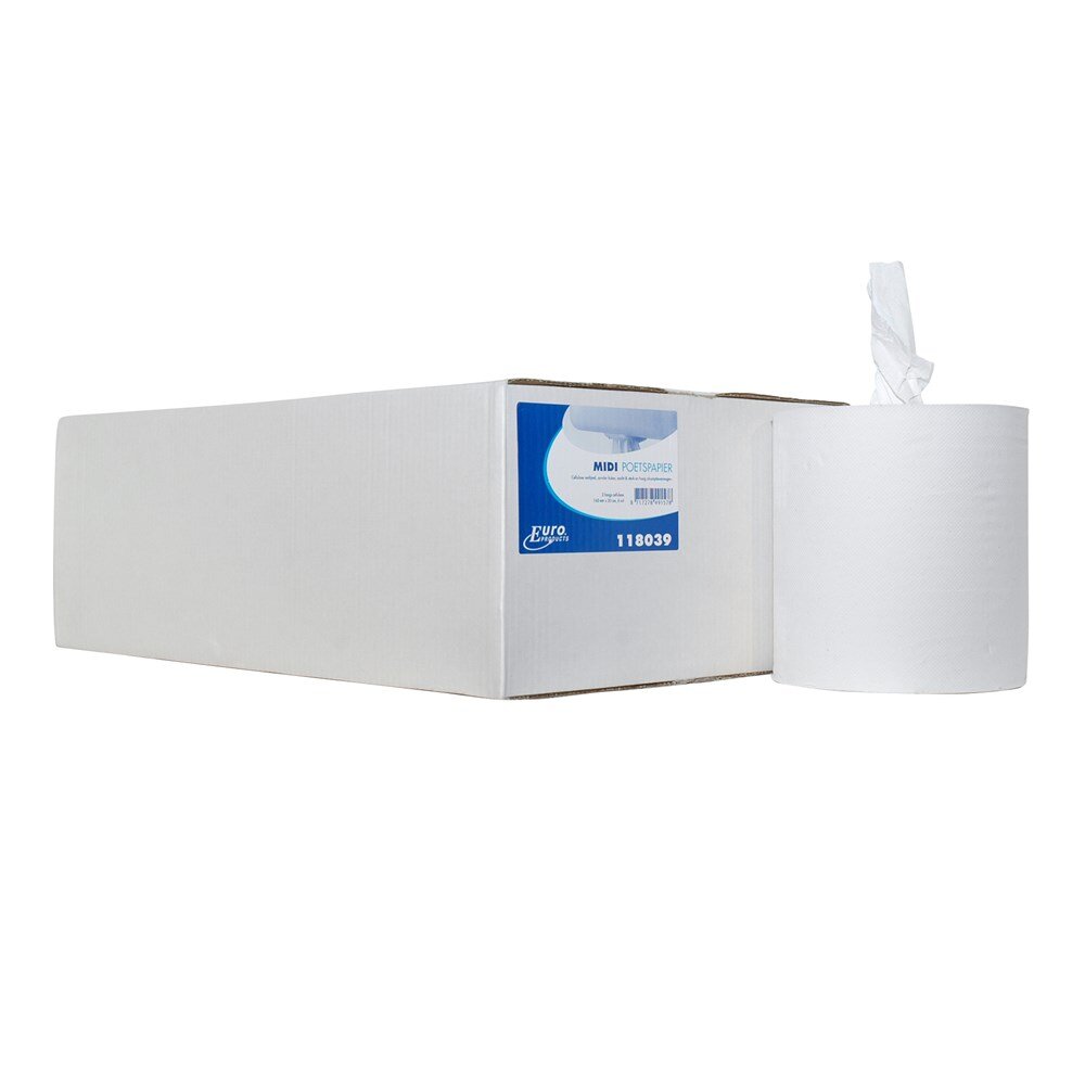 Afbeelding voor Poetspapier zonder koker midi 2-laags 160mtrx20cm
