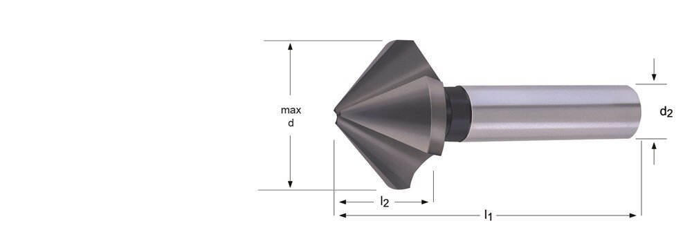 Afbeelding voor Verzinkboor 3 snijder g560 8,3mm
