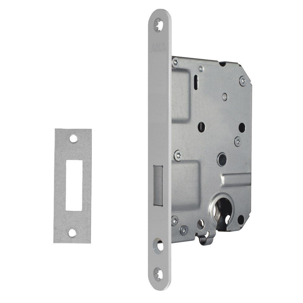 Afbeelding voor Kastslot 7125 axa voorplaat wit dm50mm pc55 