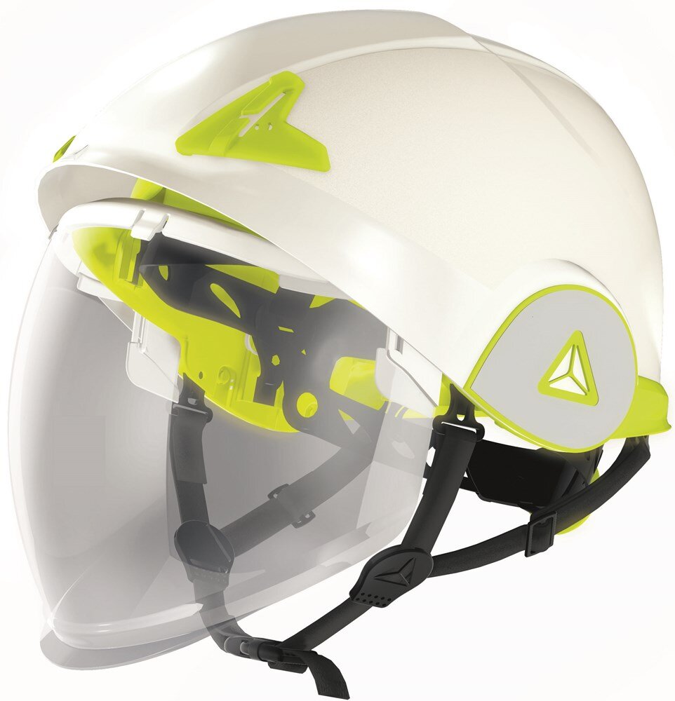 Afbeelding voor Helm met vizier onyx wit 