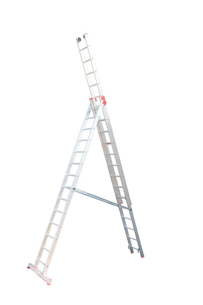 Afbeelding voor Reformladder mrl314 3x14 3-delig 3,75 - 9,25m