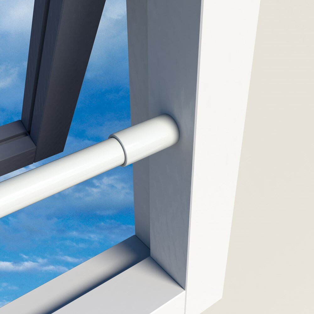 Afbeelding voor Anti-inbraakstang twist secu 99cm wit 2xnok indag 