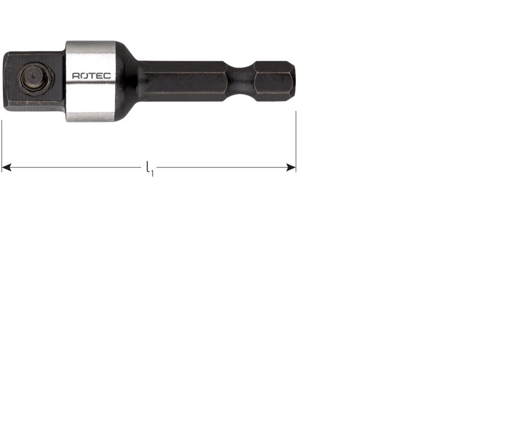Afbeelding voor Verloopstuk 1/4"" tbv 3/8"" dop 50mm 
