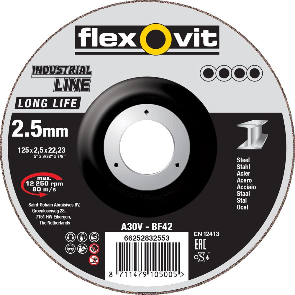 Afbeelding voor Dss staal a30v bf42 230x2,5x22,0