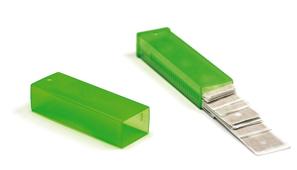 Afbeelding voor Mesjes glasschraper in etui 10cm 25 st