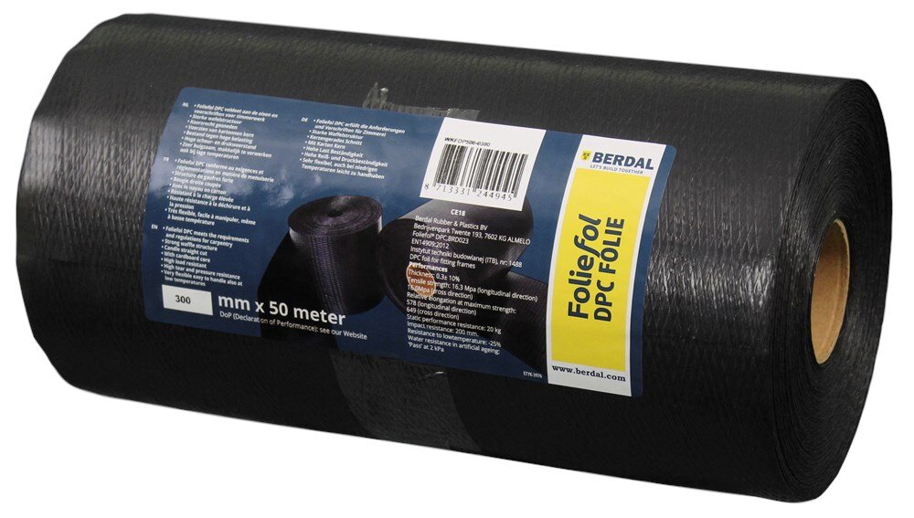 Afbeelding voor Dpc folie 300 mm x 50 mtr