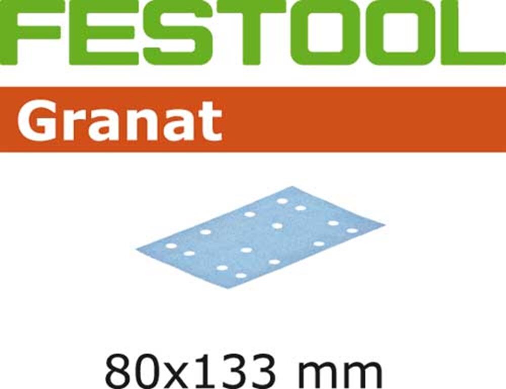 Afbeelding voor Schuurstrook granat k120 80x133 mm