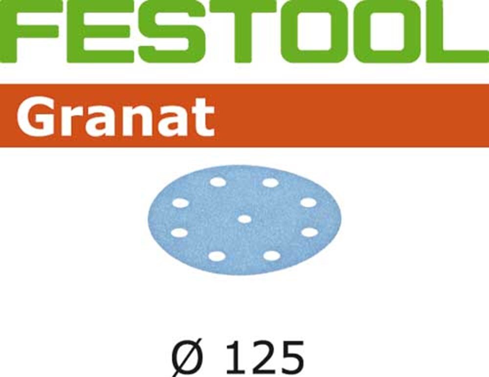 Afbeelding voor Schuurschijf granat k320 125mm ro125/ets125 10st 